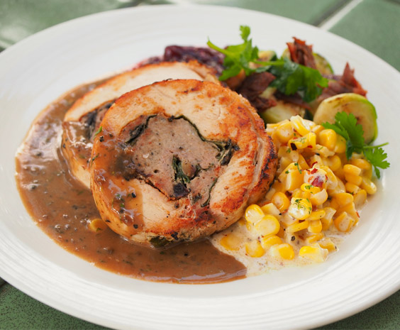 Turkey Breast Roulade with Pork Sausage Mushroom Stuffing_website